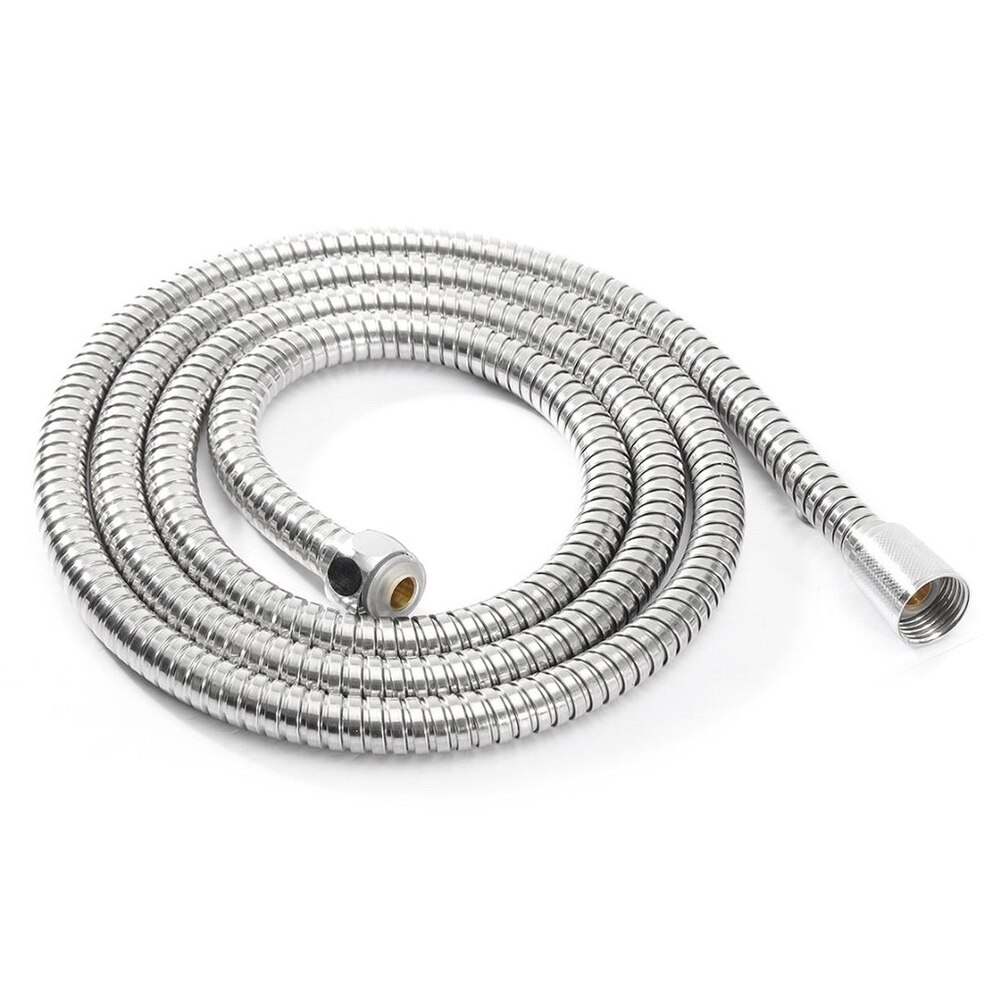 Bruser slange rør fittings bruser holder vandrør til bad brusehoved i rustfrit stål badeværelsestilbehør: 2m