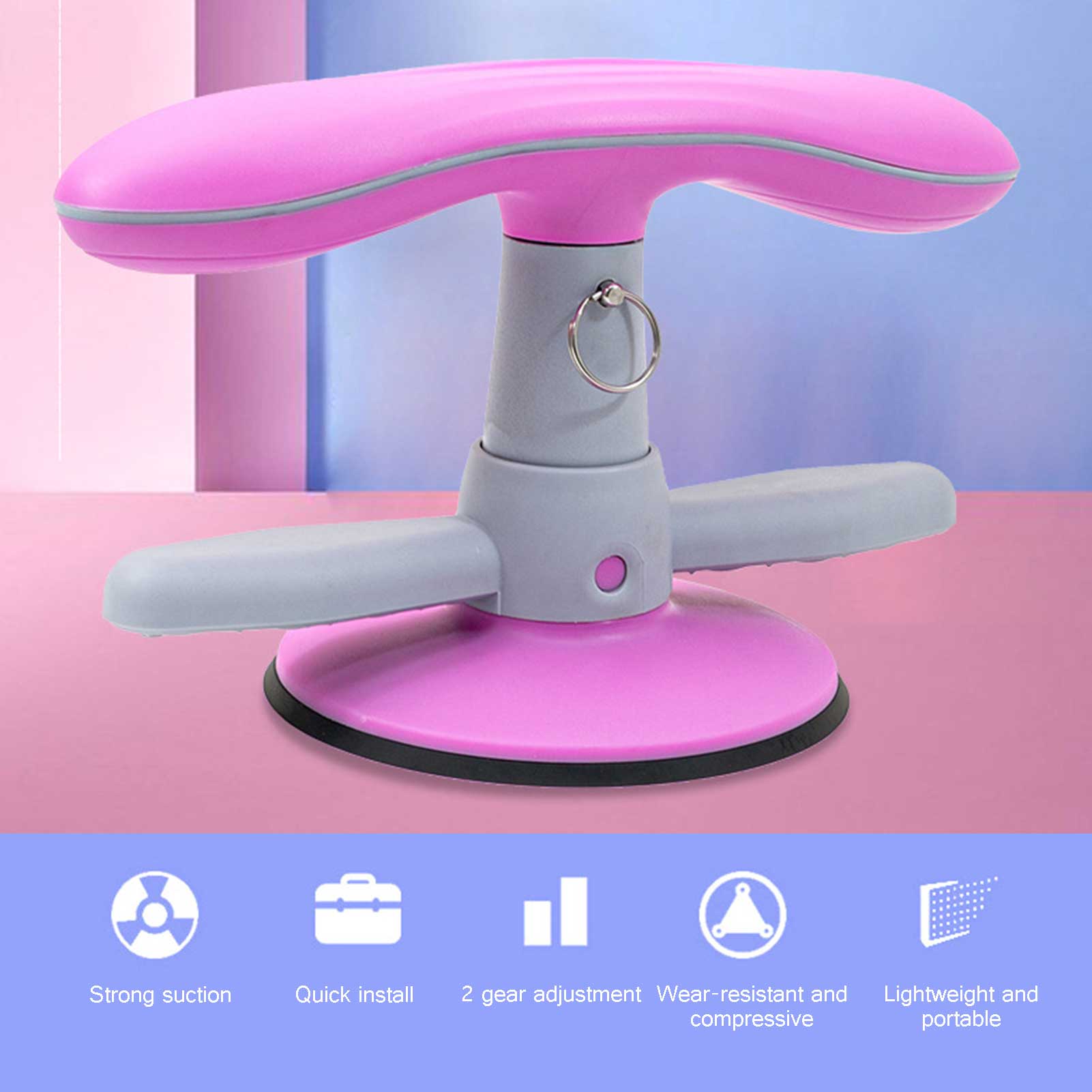 Fitness Sit Up Bar Assistent Gym Oefening Buikspier Fitness Sit Up Trainner Aid Home Gym Self-Zuig Situp assist Bar