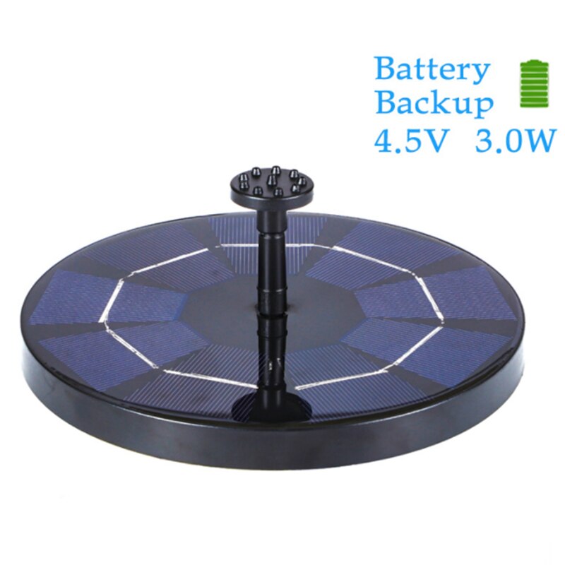 Solar water round fountain Garden Floating Outdoor Suspended Decoration