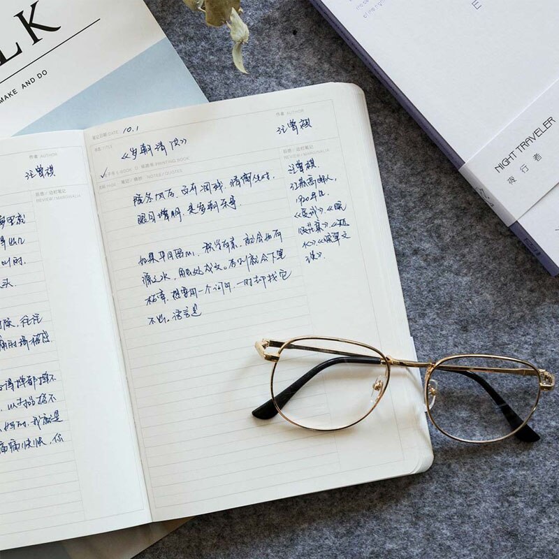 Youpin Kinbor Wandelaar Serie B6 Notebook Kan Worden Geschreven Platte Op 180 Graden Vier Binnenpagina 'S Kantoor Schrijven Notebook