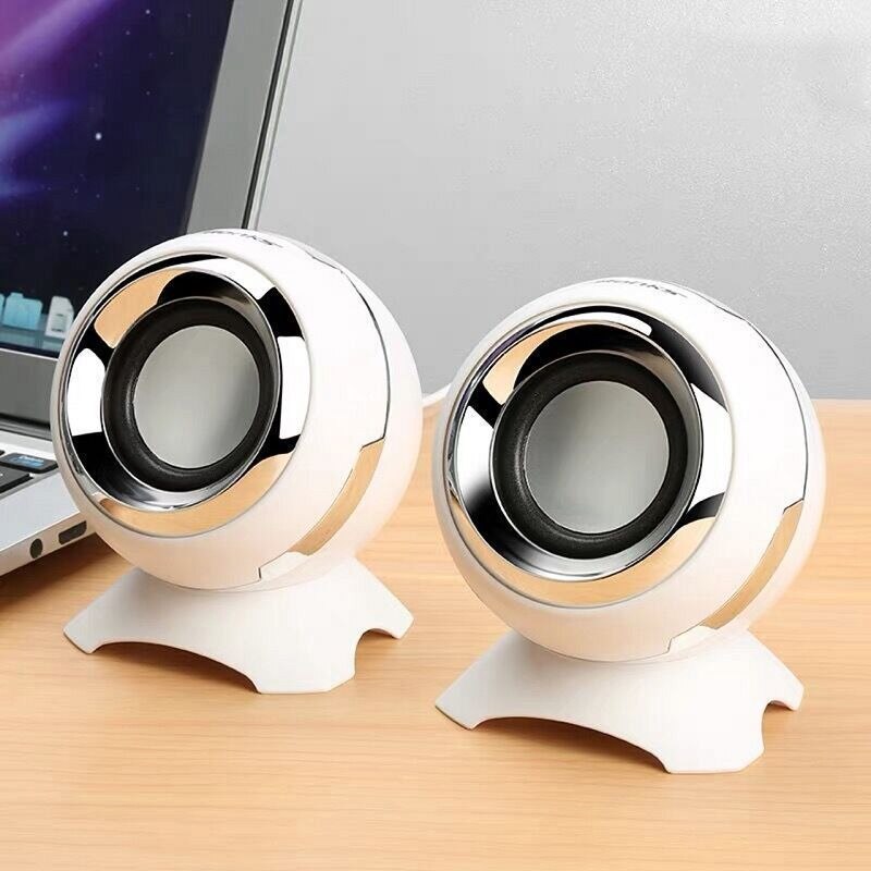3.5Mm Computer Speakers Bedrade Usb Aux Bass Hoorns Luidspreker 360 ° Surround Stereo Geluid Voor Laptop Desktop Telefoon Mini speaker: 01