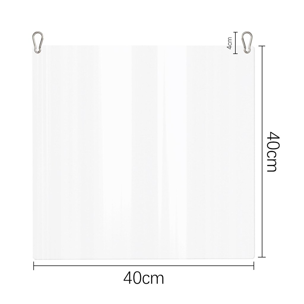 Clear Perfection Reception Side Protection Safety Glass Counter Top 3size Appeal To Safe Transparent Spit Office Working Protect: B