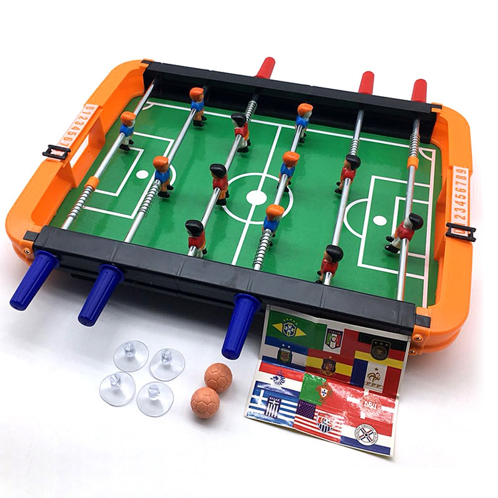 Kunststoff Mini Tisch FußBall Spiel Fußball Sport freundlicher Spielzeug Metall Foosball freundlicher drinnen Spiel Party freundlicher Spielen Spielzeug