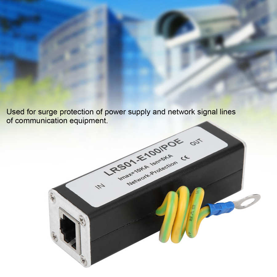 POE Networks Arrester IP Camera Thunder Surge Protector Quick Response Security Application POE Surge Protector