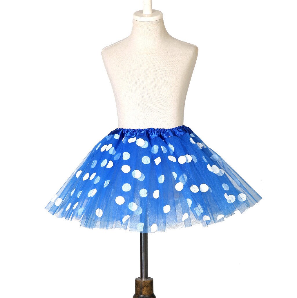 2020 Dot Tutu Del Pannello Esterno Dei Bambini Delle Ragazze di Polka Del Merletto di Ballo Del Tutu Del Pannello Esterno per La Ragazza di Tulle Del Pannello Esterno di Balletto Abiti Costume Della Ragazza Tutu gonne per Bambini: B