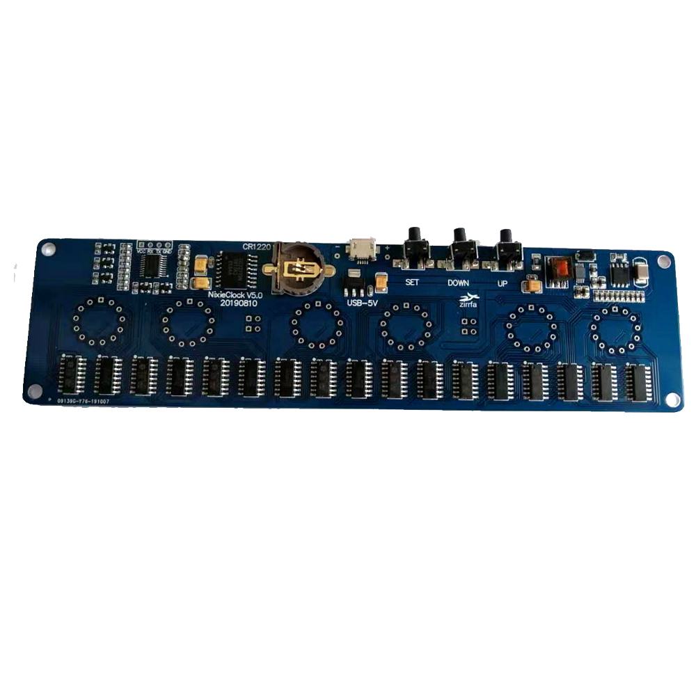 Kit de circuit imprimé d'horloge numérique à LED Nixie, horloge à tube bricolage, , PCBA, sans tubes, In14