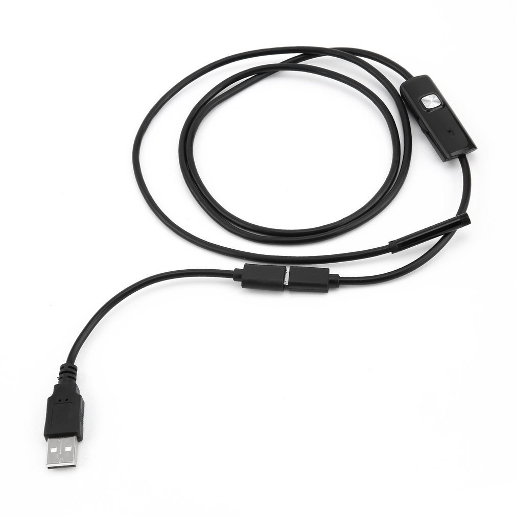 1/1/1/2/3/5M 5.5mm telecamera endoscopio 720P cavo morbido impermeabile 6 portato mini USB endoscopio telecamera di ispezione per PC androide