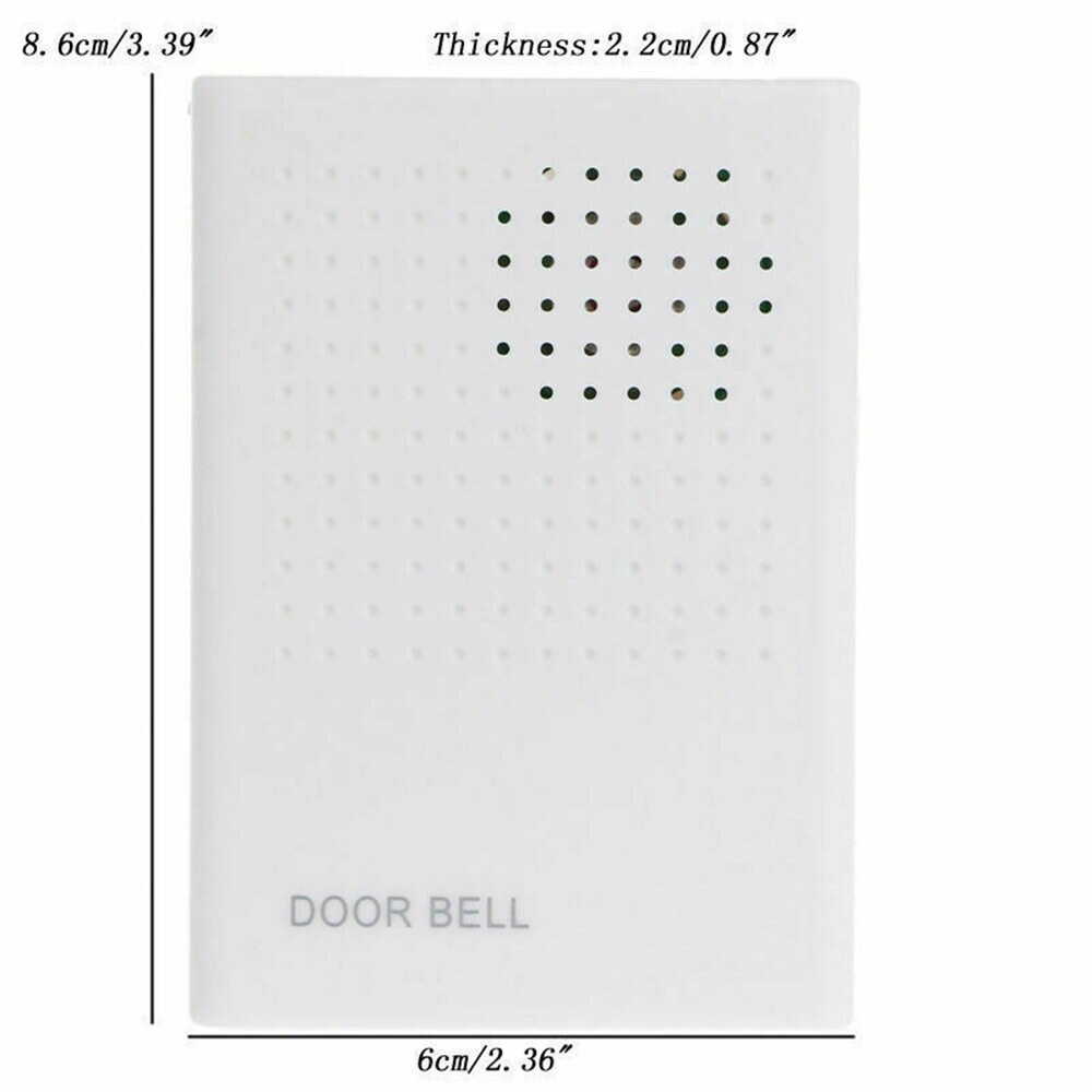 DC 12V Wired Doorbell Door Bell Chime For Home Office Access Control Fire Proof Access Wired 12V Doorbell: Default Title