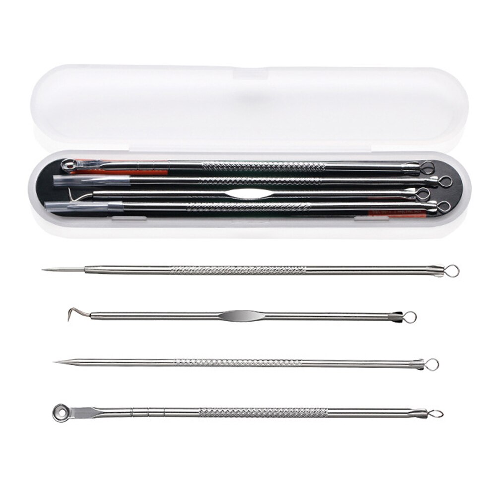 4-w-1 usuwająca zaskórniki urządzenie robić usuwania trądziku ekstraktor komedonowy zestaw pryszcz trądzik skaza narzędzia robić usuwania zestaw dla pielęgnacja skóry twarzy: Default Title