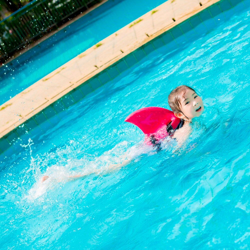 Shark Shape Kid Swim Fin Kid's toy swim artifact shark fins inflatable children swimming pool Life buoy floats swimming rings