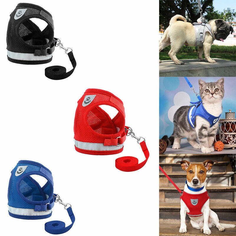 Pet Control Harness For Dog Soft Mesh Walk Collar Safety Strap Vest