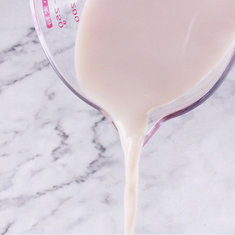 250/500ml Graduated Clear Plastic Measuring Cup for Jug Pour Spout Container