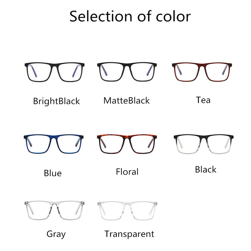 Classic Square optical Eyeglasses Frame woman reading Eyewear Glasses Frame Men Prescription Glasses