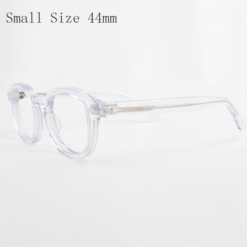 Johnny Depp Optische Brillen Brilmontuur Mannen Met Case & Box Computer Recept Lemtosh Stijl Glazen Frame Voor Mannelijke: YQ550 Clear 44mm