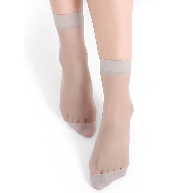 Transparante Dunne Sokken - 10/20/50 Paar - Dames Nylon Kristal Enkel Sokken - Casual & Sexy: 3xs / Hemelsblauw