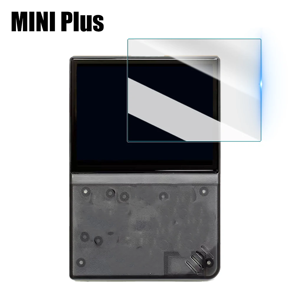 Para miyo mini plus filme de vidro temperado protetor hd tela dura filme protetor capa para miyo mini game console acessórios: Branco / Pacote 2