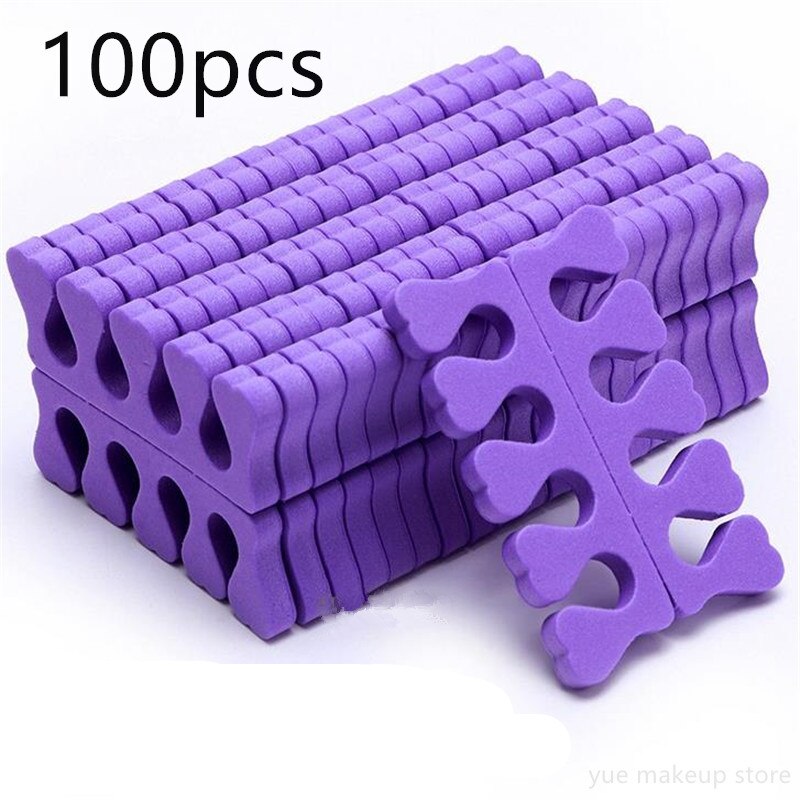 100/200/500pcs Soft Foam Pedicure Toe Separators Nail Art Finger Separators Toe Stretcher For Toe & Finger 20#