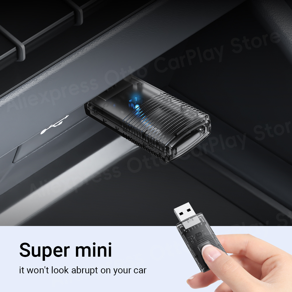 Android Auto CarPlay adaptateur sans fil 2 en 1 Mini voiture systèmes intelligents lecteur accessoires Navigation musique commande vocale