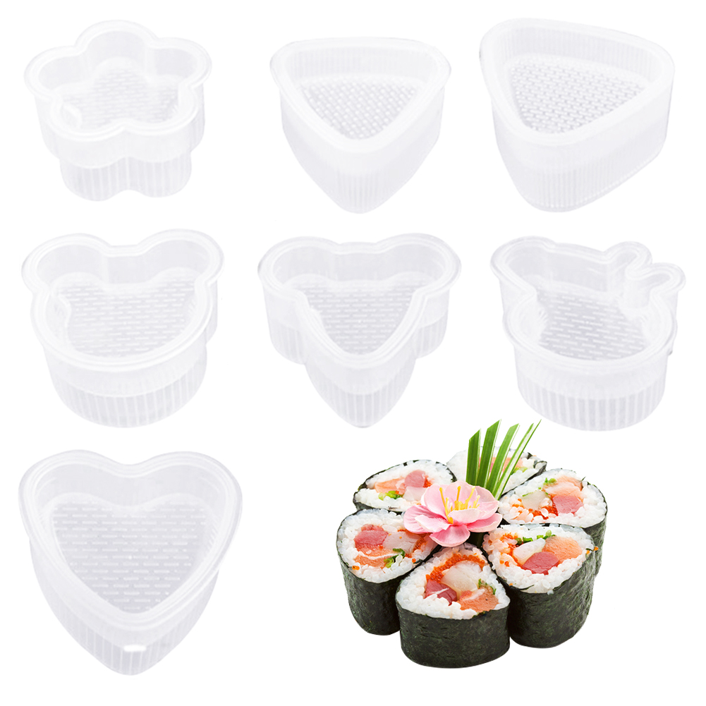 Ensemble de Gadgets de cuisine Onigiri, moule à Sushi, fleur de prunier, dessin animé, moule à riz, outil de bricolage, Kit de fabrication de Sushi à domicile, accessoires de cuisine