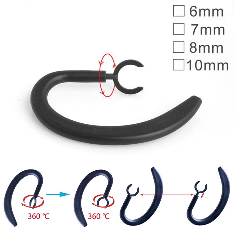 Anti-lost Soft Bluetooth-compatible Earphone Earhook Rubber Rotary Clip Headphone Stand Ergonomic Ear Hook Compact Size