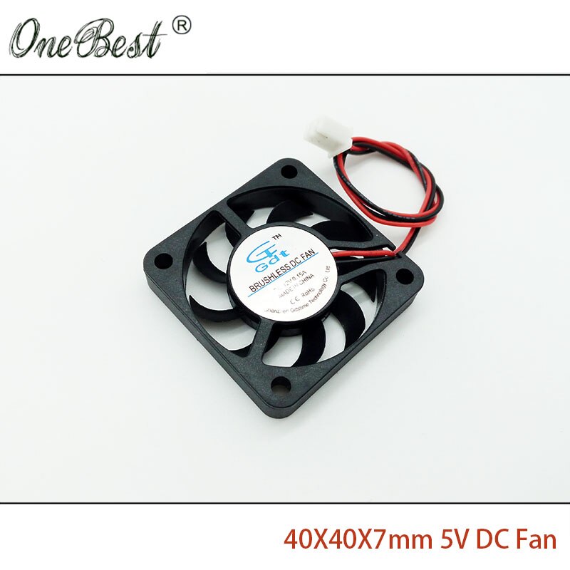 4007 bezszczotkowy ultra-cienki wentylator DC 5V 4cm 40mm 40X40X7mm mały zasilacz wentylator xh2.54-2Szpilka długość 200mm darmowa wysyłka