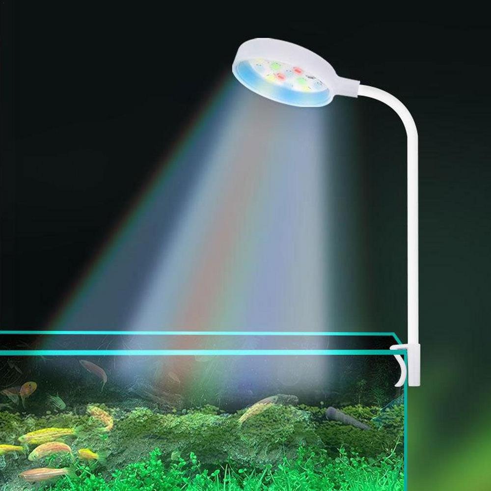 LED-aquariumlamp USB-stekker met clip Aquariumplantenlicht Energiebesparende gekleurde lichten Aquariumlamp Schildpadtank