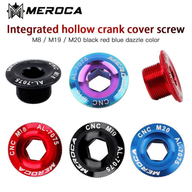 2PC M18/M19/M20 Crank Cover Screw Cap M20 MTB Crankset Cover Aluminum BMX Road Bike Arm Bolt Mountain Bike Accessories