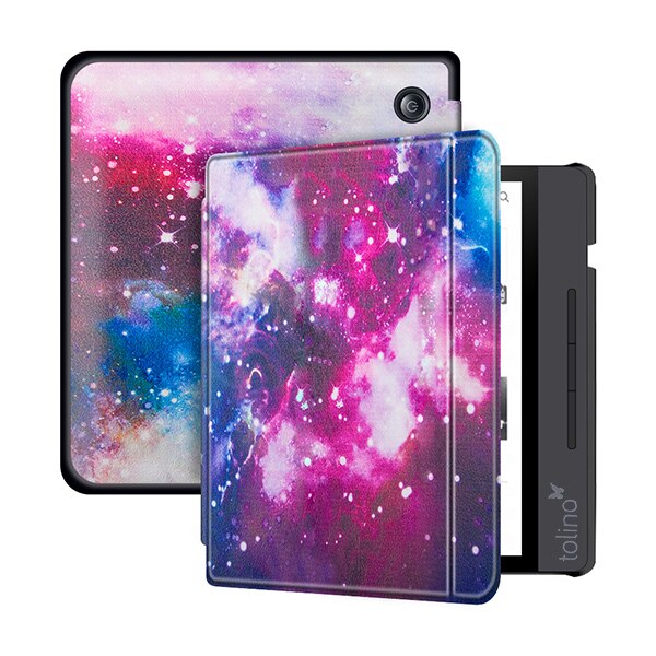 Case voor Tolino Vision 5 Beschermhoes voor Tolino Vision 5 7 inch e-book reader sleepcover funda capa shell stylus + film: YHX