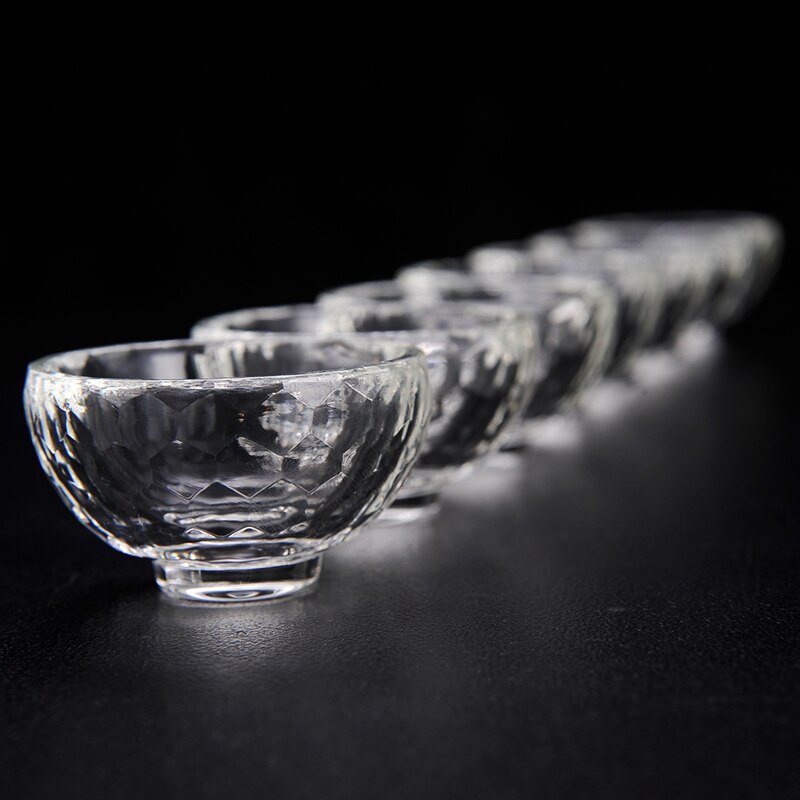 Crystal Clear Glas Kom Heilige Water Cup Religieuze Boeddha Supply Kerk Tempel Decoratie