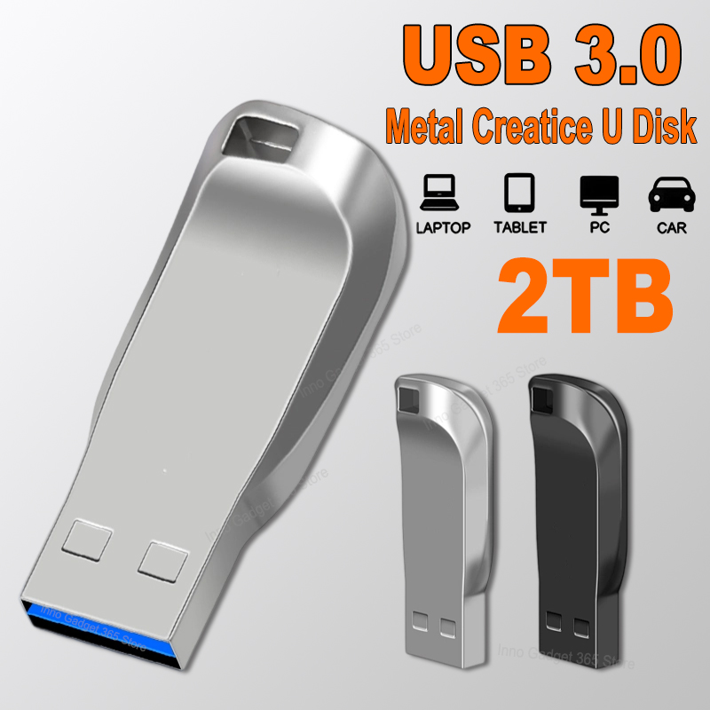 Flash Drive 2TB USB 3.0 Mini High Speed Metal Pendrive 1TB Stick Portable Drive Waterproof Memoria Storage U Disk