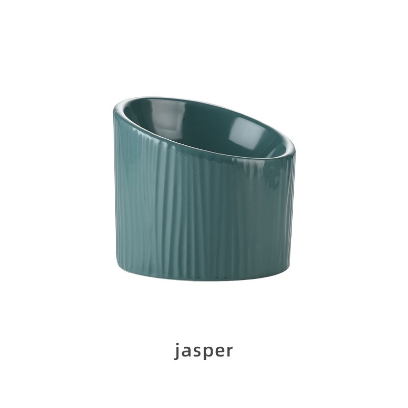 Plato de cerámica antideslizante para gatos y perros, cuenco de agua y comida para cachorros, comederos de animales, producto para mascotas, accesorios # P023: Jasper