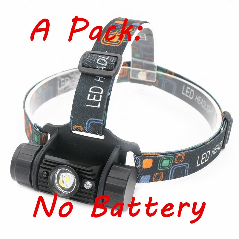 Mini IR Sensor led Headlight Induction Usb Rechargeable Lantern Headlamp 1Mode TorchFlashlight Use 18650 Battery: A Pack-No Battery