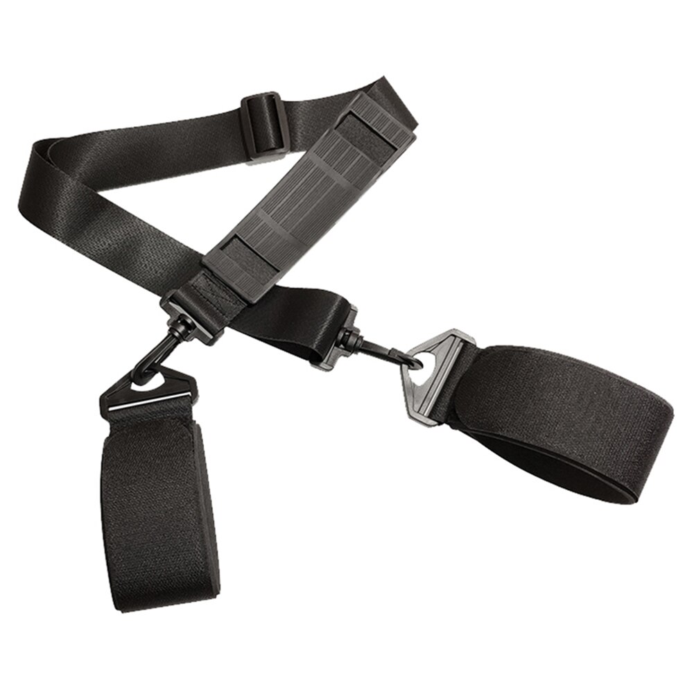 Nylon skitasker justerbar skistav skulder håndbærer stropper porter krogløkke beskytter snowboard ski tilbehør: B