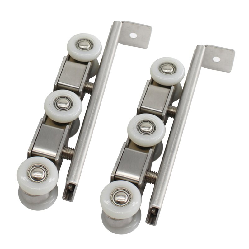 thumbnail image 2 of 2x Hot Cupboard Angled Sliding Door Runner Bearings – Offset Hanger Wheels By CATERSPARESUK 2 of 4