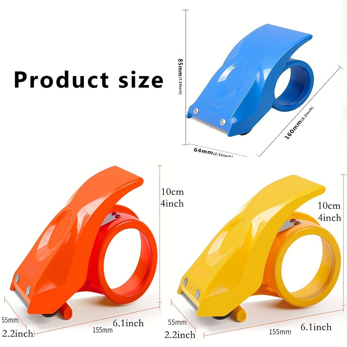 Heavy Duty Tape Dispenser,Reusable, Replaceable, Eco-Friendly Master Piece Dispenser for Pros with Patented 10° Sloped