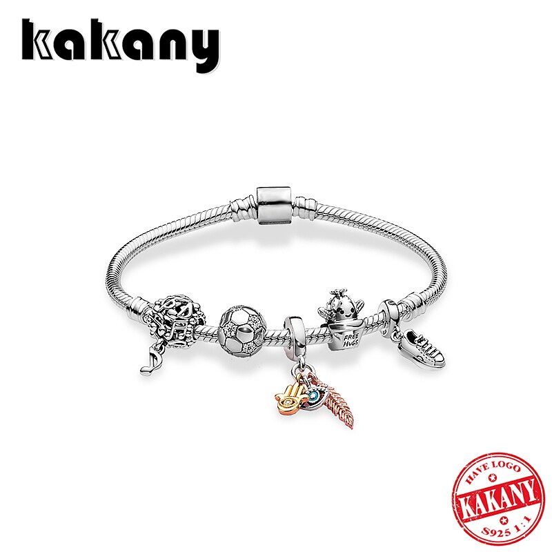 Kakany 2020 S925 Argento Sogno Viaggio 925 Braccialetto D'argento Zt0580 Braccialetto Set Originale Delle Signore Accessori Fai Da Te Regalo Fidanzata