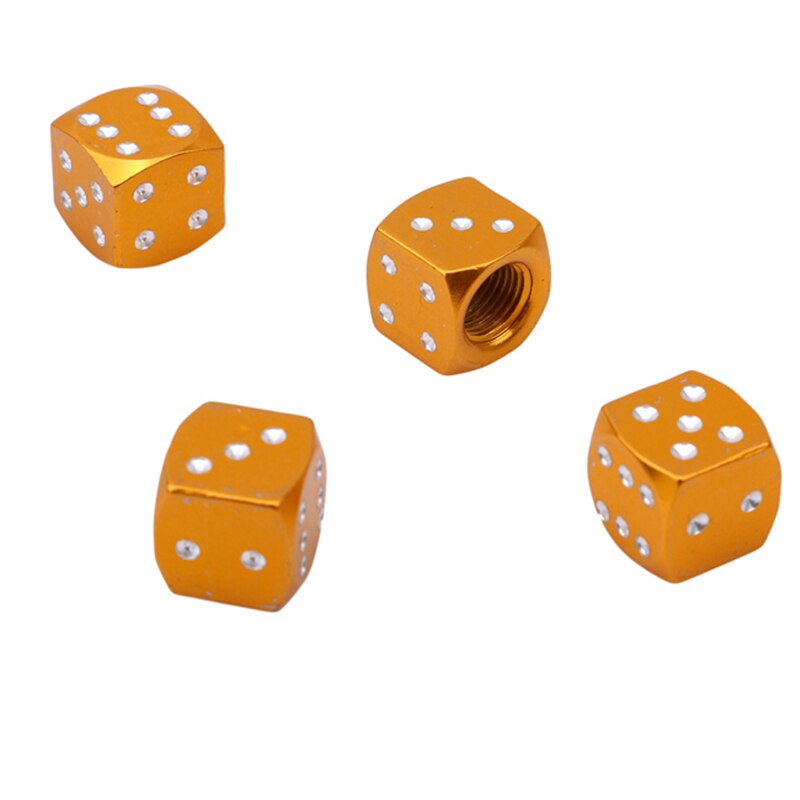 4 Stuks Auto Band Kleurrijke Aluminium Amerikaanse Scorpion Ventieldopje Ventiel Stofkap Autoband Accessoires: Geel