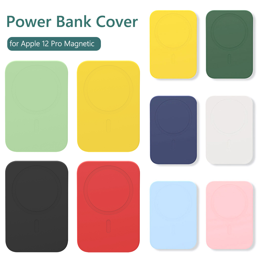 Shockproof Battery Case Silicone Power Bank Protective Case for Apple External Battery Protective Case