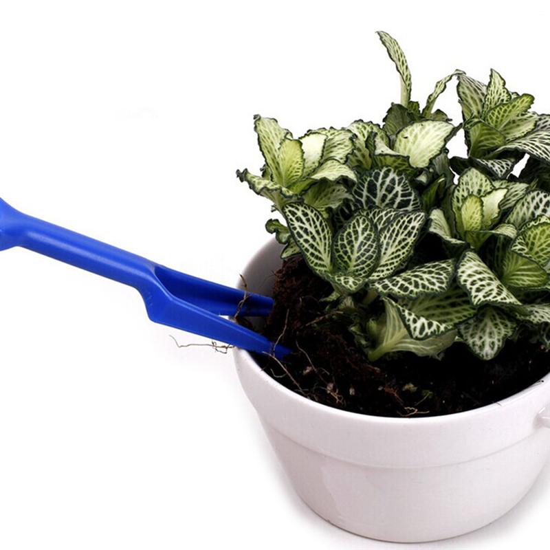 2 pçs plástico jardim sementes widger mudas dibber transplante ferramentas de plantio (cor aleatória)