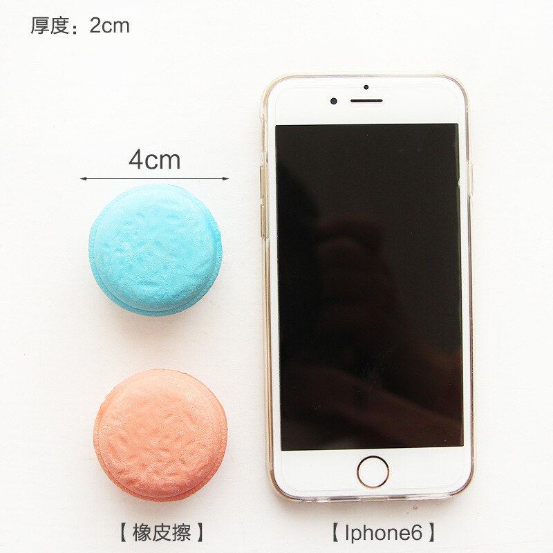 Kawaii korea skrivesaker deilig dessert macaron kake gustless skolemateriell viskelær til låve
