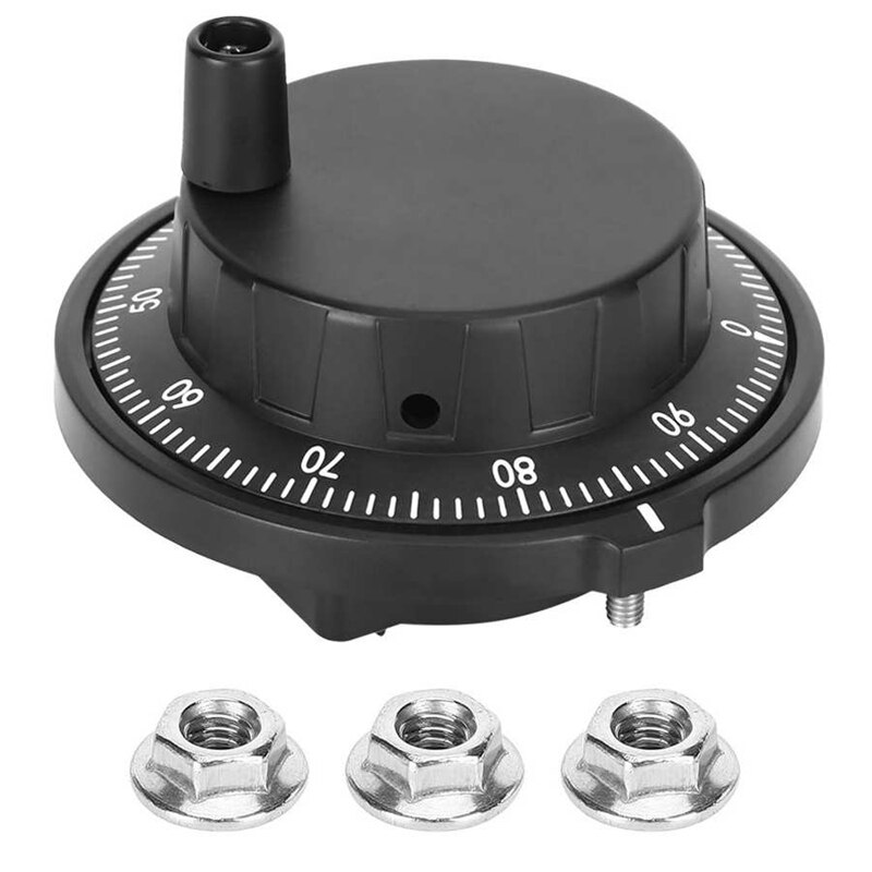 80mm 100P Bearing Axial Handwheel Electronic CNC Manual Pulse Generator Hand Wheel MPG Handwheel Encoder Mill Router: Default Title