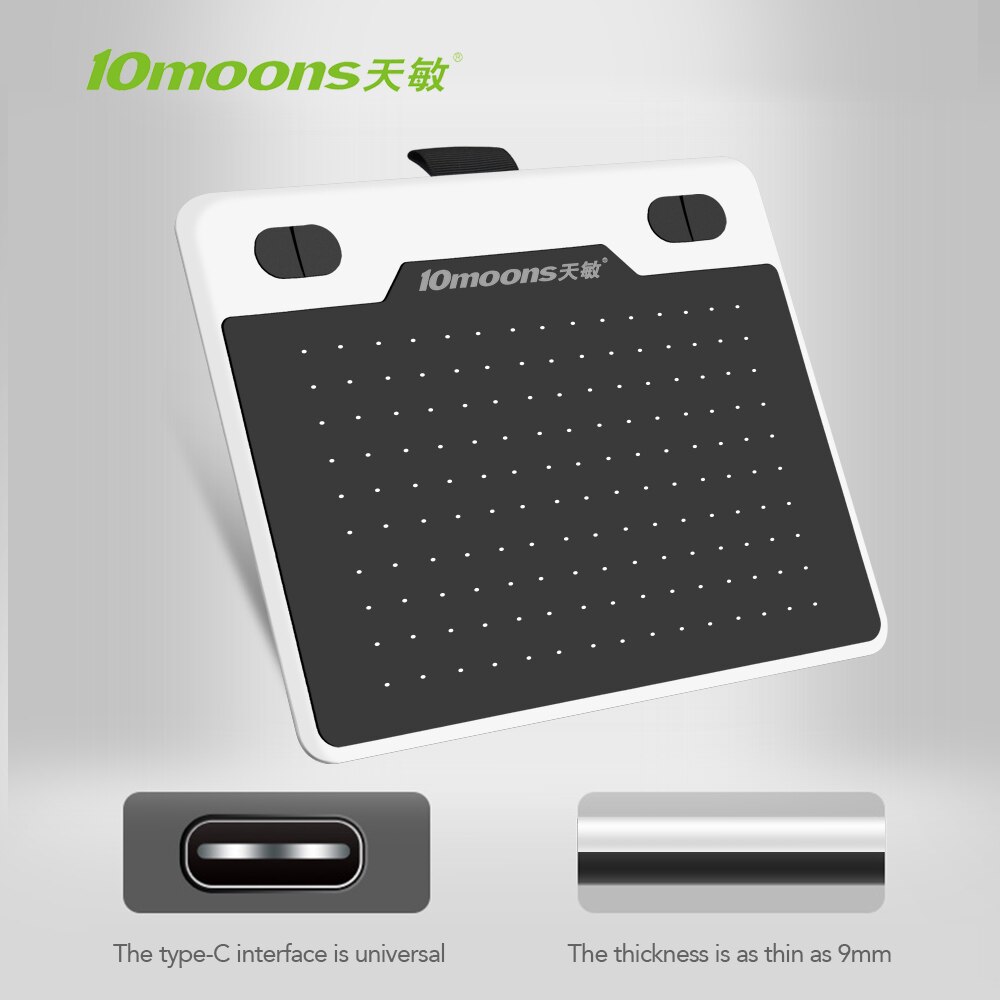 10 lunas T503 tableta gráfica con lápiz para Android tableta de escritura dibujo Tablet portátil/teléfono Android tableta gráfica