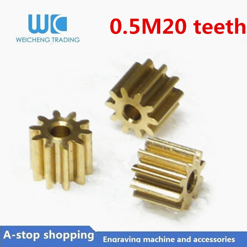 10 pc 0.5 M 20 dents 0.5mod crémaillère engrenage droit précision cuivre acier CNC pignon