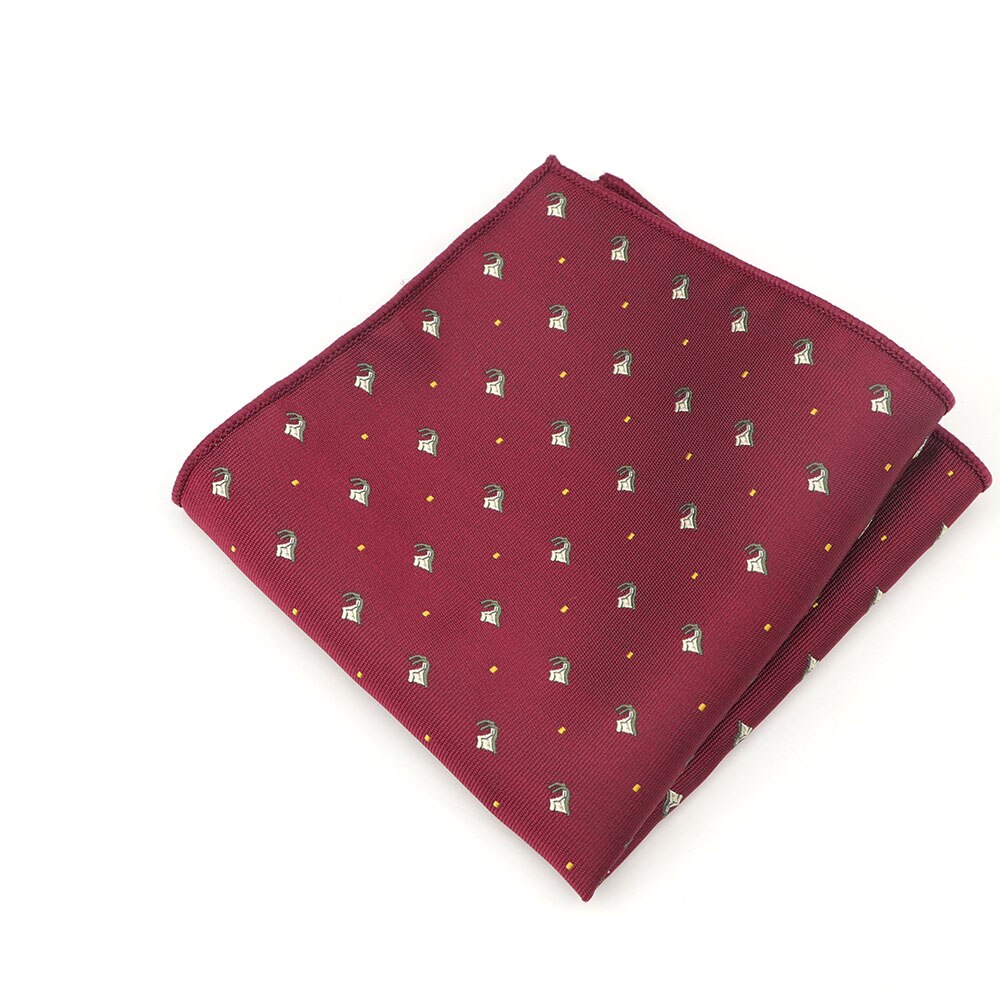 Mannen Polyester Zijden Zakdoek Pocket Plein Vintage Stof Zakdoeken Paraplu Auto Vis Vliegtuigen Fiets Borst Handdoek 23*23 cm: 9