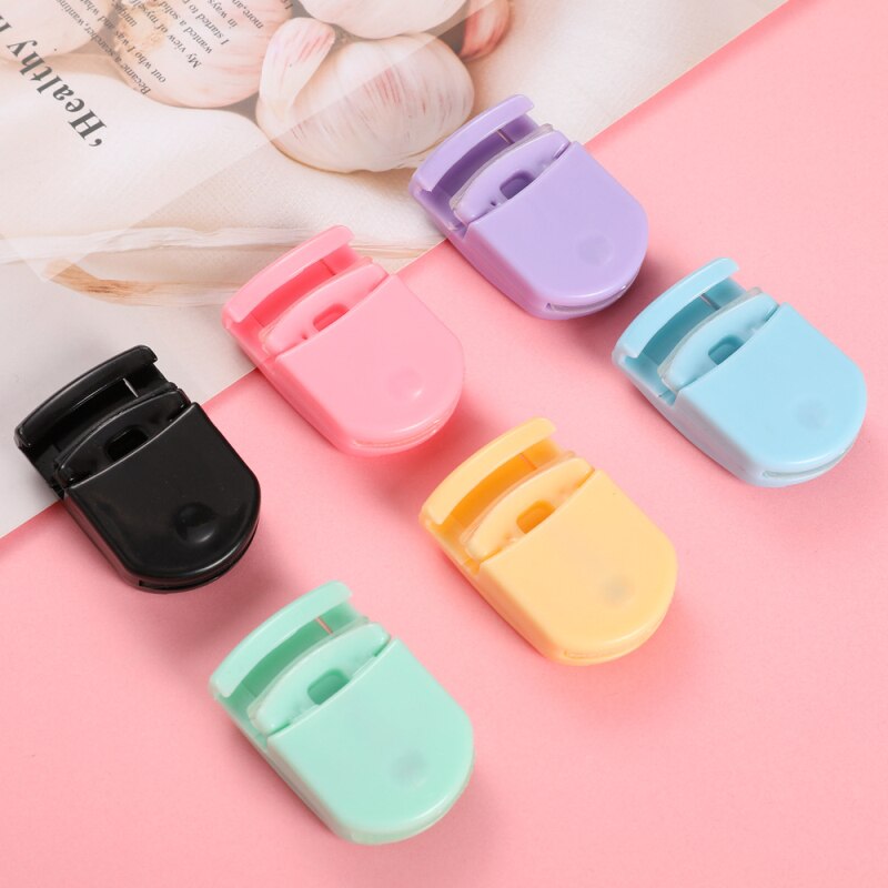 Draagbare, duurzame wimperkruller, plastic wimperkruller, mini, schattig, reiswimperkrultool, compacte wimperkruller