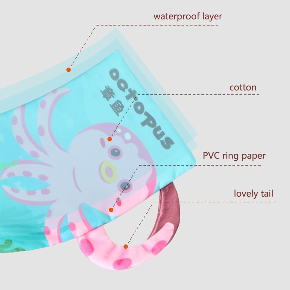 Infant Book Baby Fruit Animal Tails Rustle Book Early Development Cloth Book Inspire Brains Early Education Activity Books Toys