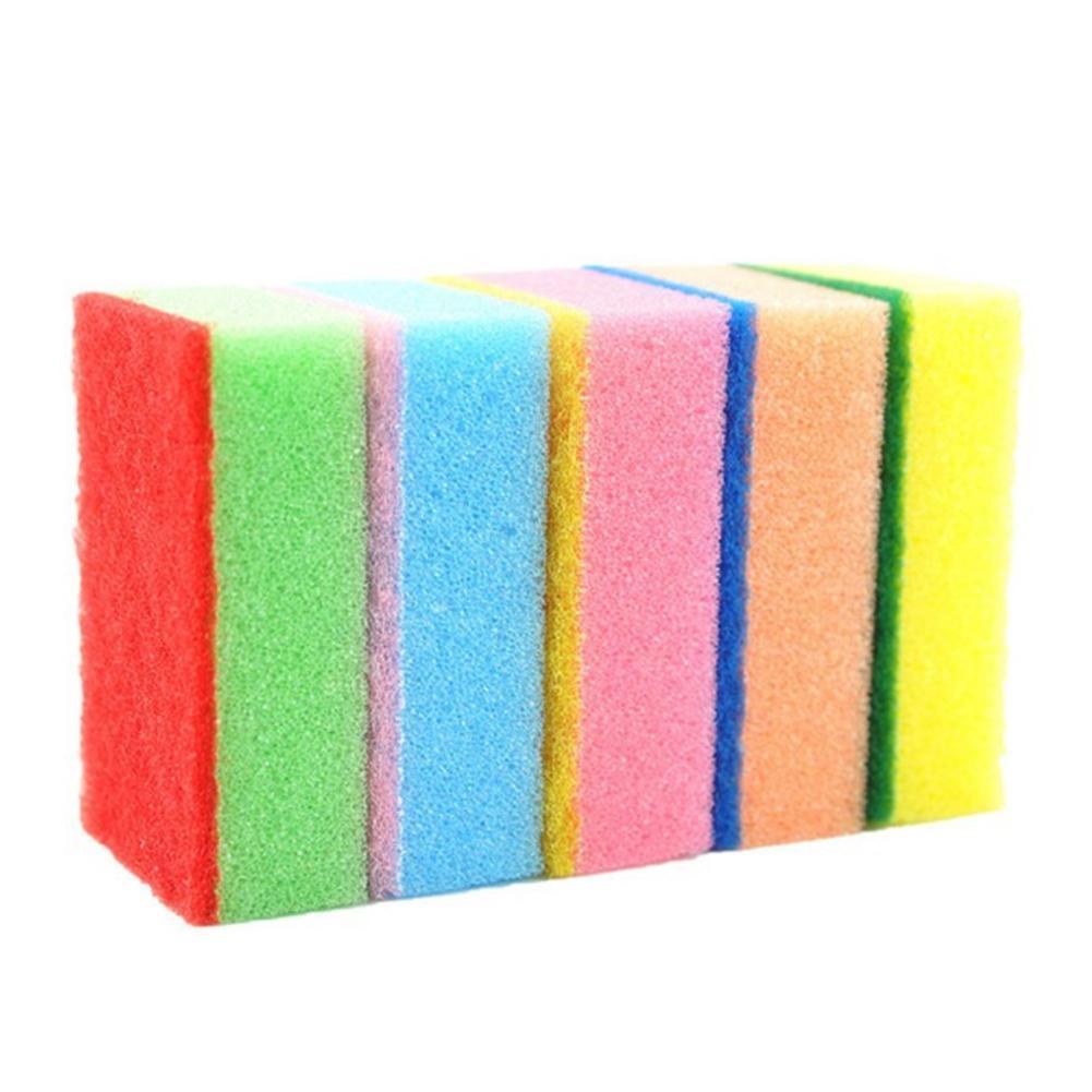 Sponge Cloth Dishwashing Sponge Wipe Kitchen Cleaning Nano Cotton Wash Pot Brush Kitchen Tools Colors Random Kitchen Accessory