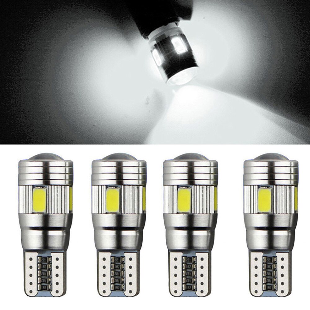 6 Leds Super Heldere 12V Smd 5630 T10 Auto Lampen Backup Fout Gratis Side Lampen Voor Motorfiets: As Shown 1