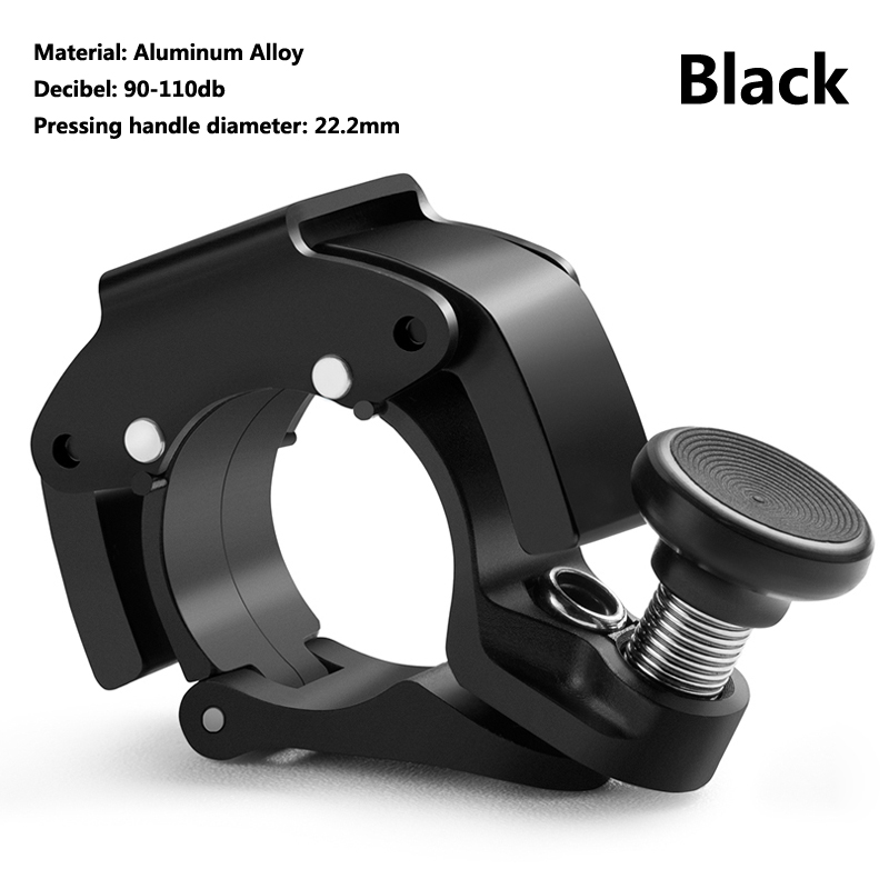 Bicycle Bell Ring MTB Road Bicycle Horn Sound Alarm For 22.2mm Handlebar Bike Call Safety Cycling Bicycle Accessories: black