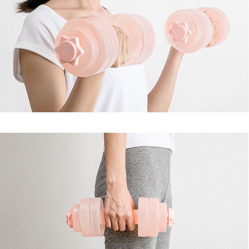 1PC Water-filled Dumbbells Adjustable Exercise Equipment Portable Weight-adjustable Fitness Dumbbell For Training Sport Gym